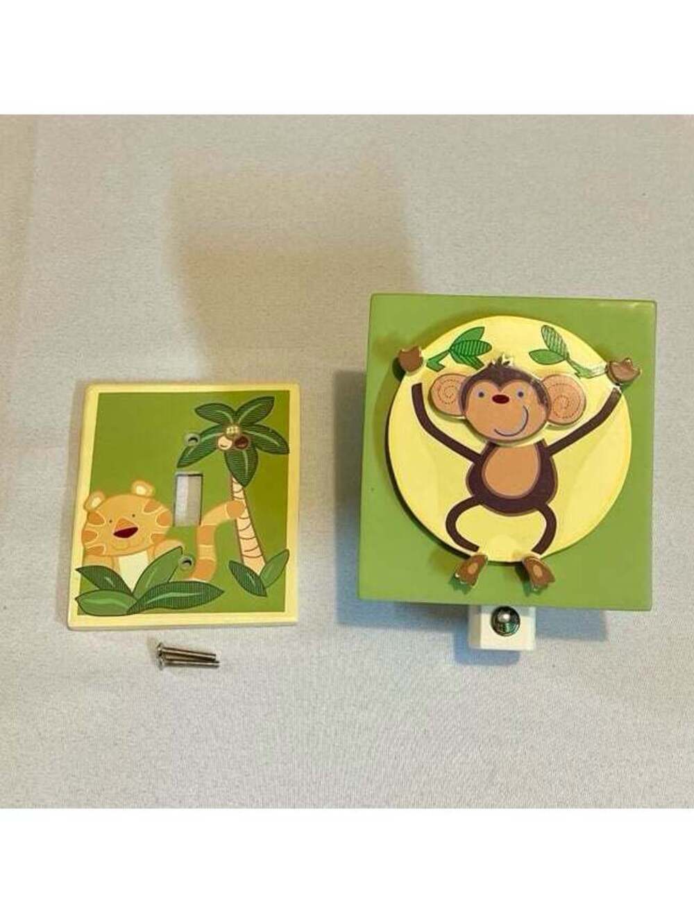 NoJo Jungle Babies Switch Plate and Night Light